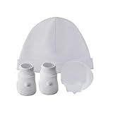 Kit 3 Peças Luvinha Touca E Sapatinho 100 Algodão Bebê Maternidade Recém Nascido Luva Sapato Confortável Branco RN 