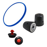 Kit 3 Peças P Panela Pressão 4 5 Litros Reparo Universal Cor Preto