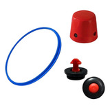 Kit 3 Peças P Panela Pressão 4 5 Litros Reparo Universal Cor Vermelho
