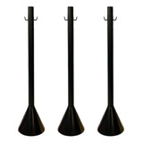 Kit 3 Pedestal Organizador De Fila Plástico 90cm Sinalização