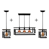 Kit 3 Pendentes Luminaria