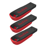 Kit 3 Pendrive Sandisk