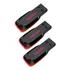 Kit 3 Pendrives 32 Gb Sandisk Crozer Blade 