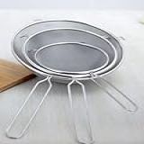 Kit 3 Peneiras Coador De Suco P M G Aço Inox Cozinha