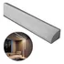 Kit 3 Perfil Sobrepor Canto P/ Fita Led Difusor Leitoso 2m