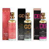 Kit 3 Perfumes 15ml Feminino Amakha Paris 521 Sexy Gd Db