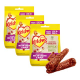 Kit 3 Petisco Bifinho Keldog Mix De Cereais E Maçã Cães 500g