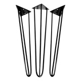 Kit 3 Pezinhos 25cm Retrô Hairpin Legs Para Mesinhas Centro