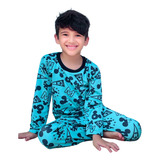 Kit 3 Pijama Comprido Longo Infantil Menino 1 A 12 Atacado