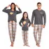 Kit 3 Pijama Familia Inverno Pai Mãe Mais Filho Ou Filha