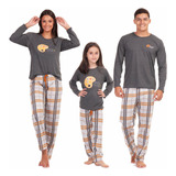Kit 3 Pijama Familia