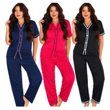 Kit 3 Pijama Feminino
