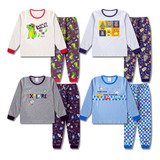 Kit 3 Pijama Infantil Menino Inverno Masculino Algodão Macio