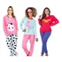Kit 3 Pijama Longo Feminino Inverno Manga Longa