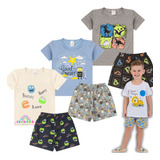 Kit 3 Pijama Menino