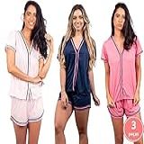 Kit 3 Pijamas Adultos Femininos Abertos