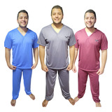 Kit 3 Pijamas Masculino Calça Comprida