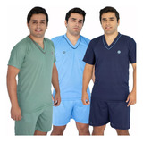 Kit 3 Pijamas Masculino
