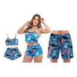 Kit 3 Pijamas Stitch