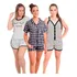 Kit 3 Pijamas Verão Babydoll Feminino Curto Malha
