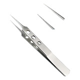 Kit 3 Pinças O3 Serrilhada Reta Transplante Capilar Fue