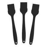 Kit 3 Pincéis Culinário Silicone 21cm Reforçado Antiaderente