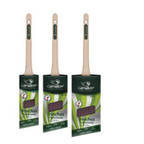 Kit 3 Pincel Trincha Angular Recorte Profissional 704 Condor