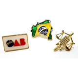 Kit 3 Pins Advocacia Direito Bótom