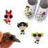 Kit 3 Pins Botons Bottons Para Crocs Meninas Super Poderosas