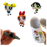 Kit 3 Pins Botons Bottons Para Crocs Meninas Super Poderosas