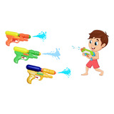 Kit 3 Pistola De Agua Arminha Arma Brinquedo Piscina Verão