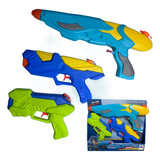 Kit 3 Pistolas Arma Agua Diversão Brinquedo Infantil Menino