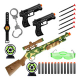 Kit 3 Pistolas Nerf Arma Lança