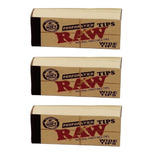 Kit 3 Piteiras Raw Wide Tips Perfurada Original Importada