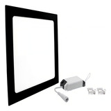 Kit 3 Plafon Painel Led Embutir 15x15 Preto Quadrado 12w Cor Preto Branco Quente 110v 220v