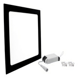 Kit 3 Plafon Painel Led Embutir 15x15 Preto Quadrado 12w Cor Preto Luz Neutra 110v 220v
