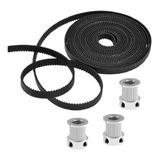 Kit 3 Polias Gt2 20 Dentes 3 Metros Correia Largura 10mm