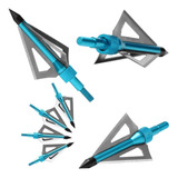 Kit 3 Pontas Flecha Caça Pesca Aço Carbono Arco Balestra
