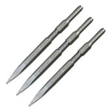Kit 3 Ponteiros 17mm P Martelete Rompedor Encaixe Sextavado