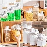 Kit 3 Porta Sabão Líquido Pó Dispenser Para Grãos Cereais Arroz Feijão 3 Tamanhos