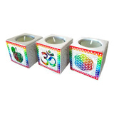 Kit 3 Porta Velas