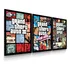 Kit 3 Poster Placa Decorativa Gta 3 Vice City E San Andreas 