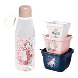 Kit 3 Pote Lanche Biscoitos Marmita Squeeze 530ml Infantil