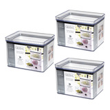 Kit 3 Potes Hermeticos