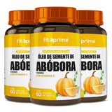 Kit 3 Potes Óleo Semente De Abóbora 1000mg 60 Cápsulas
