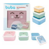 Kit 3 Potinhos Bebê Para Lanchinho Papinha Gumy Buba