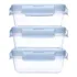 Kit 3 Potinhos Herméticos Azul 100ml 18057   Buba