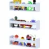 Kit 3 Prateleira 60cm Branco Para Livro Revista Infantil