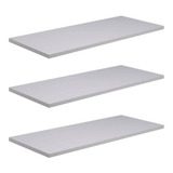 Kit 3 Prateleiras 70x30 Mdf Suporte Grátis 70303