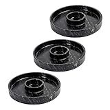 Kit 3 Prato Molheira Servir Porção Carnes Pedra Sabão G 28cm